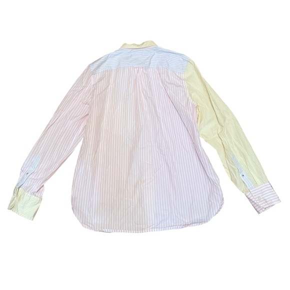 J.Crew Classic-Fit Cotton Poplin Shirt Cocktail Stripe Multicolor Size 12 Button - Picture 4 of 11
